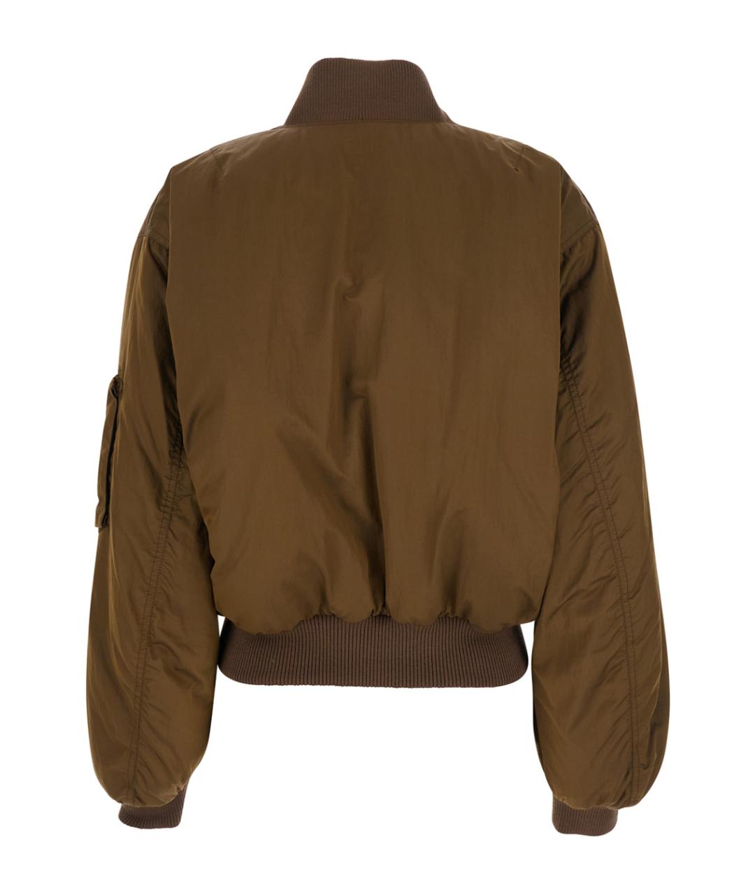 CHLOE Коричневая полиэстеровая куртка, фото 2