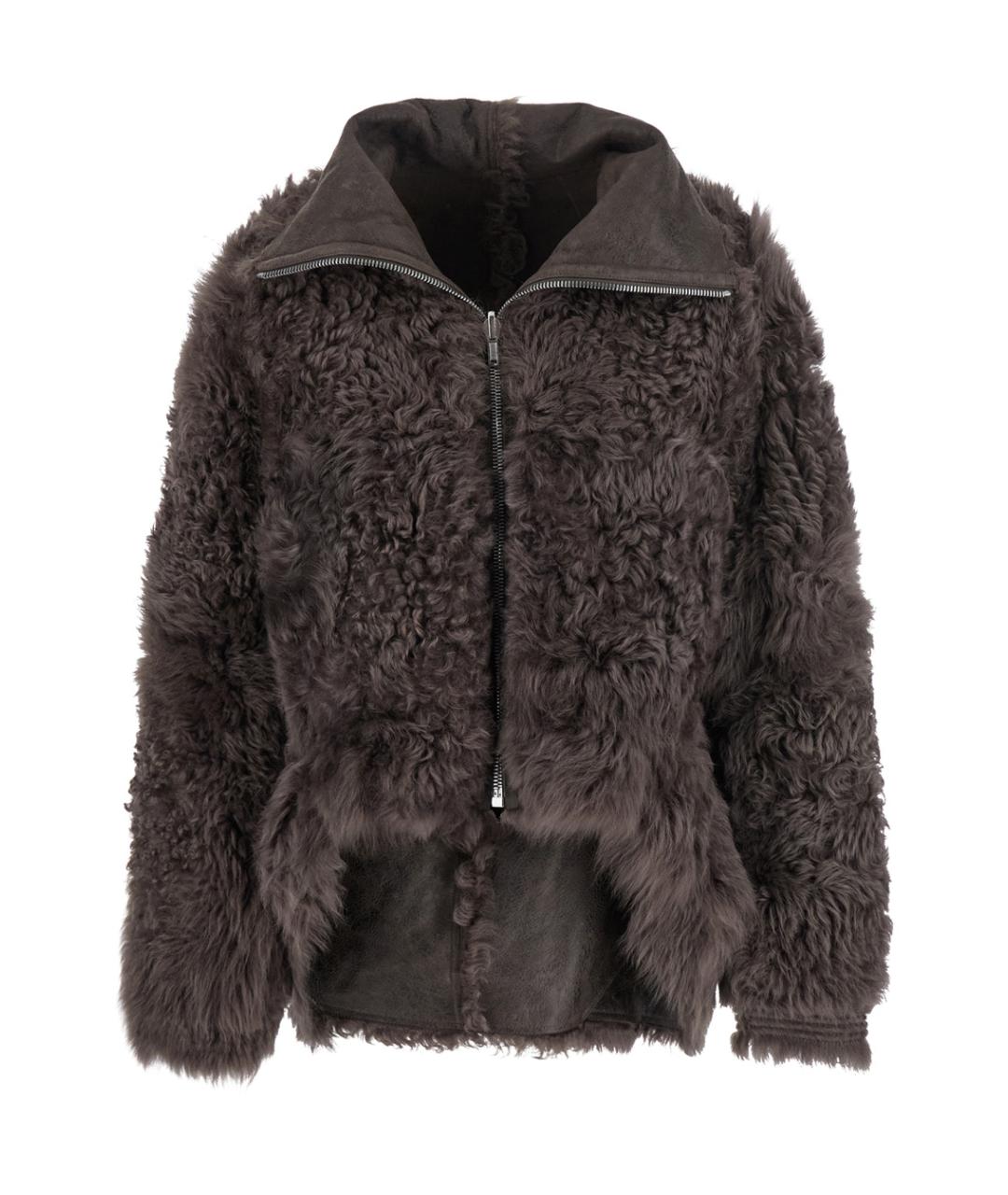 RICK OWENS Коричневая меховая дубленка, фото 4