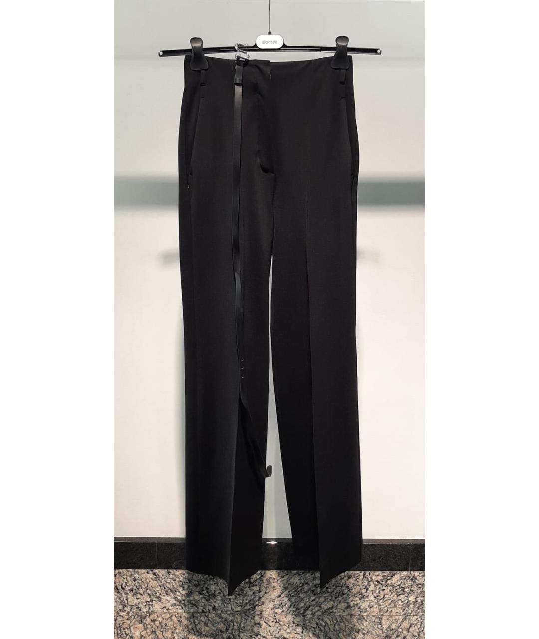 SPORTMAX Черные прямые брюки, фото 3