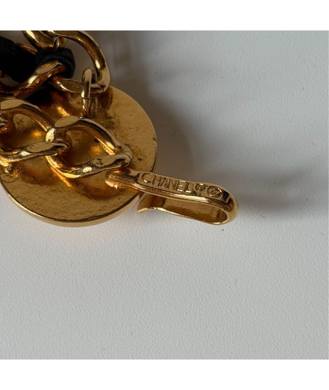 CHANEL Черный кожаный ремень, фото 3