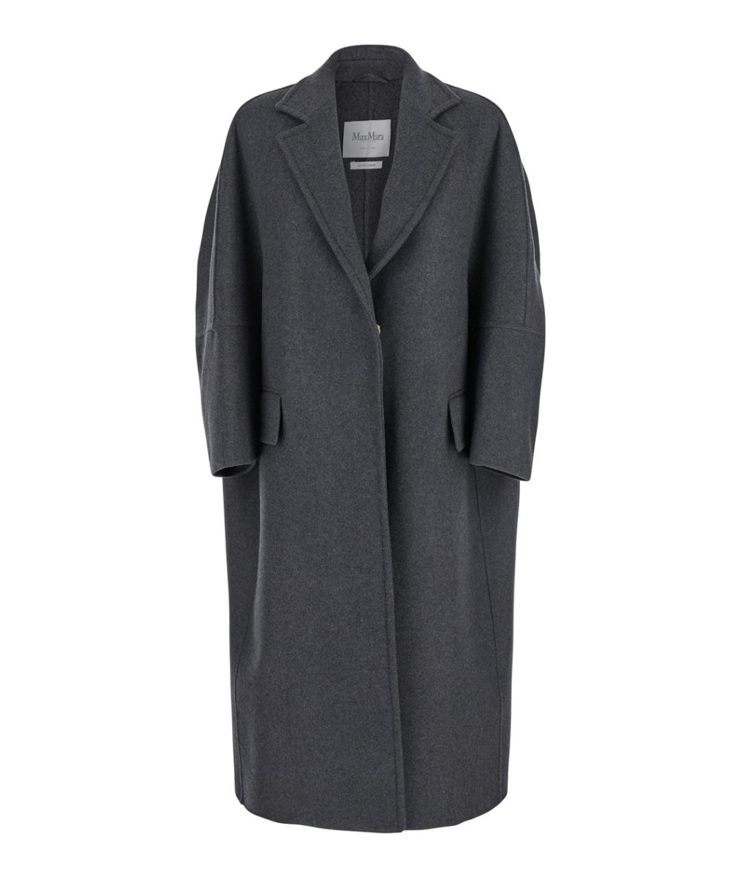 MAX MARA Серое шерстяное пальто, фото 1