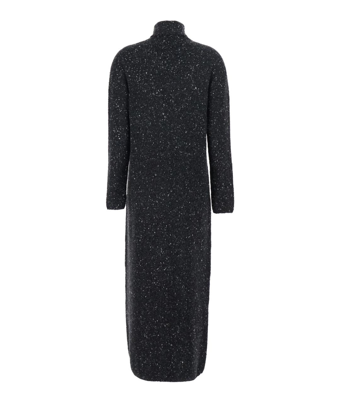 THE ROW Антрацитовое кашемировое повседневное платье, фото 2
