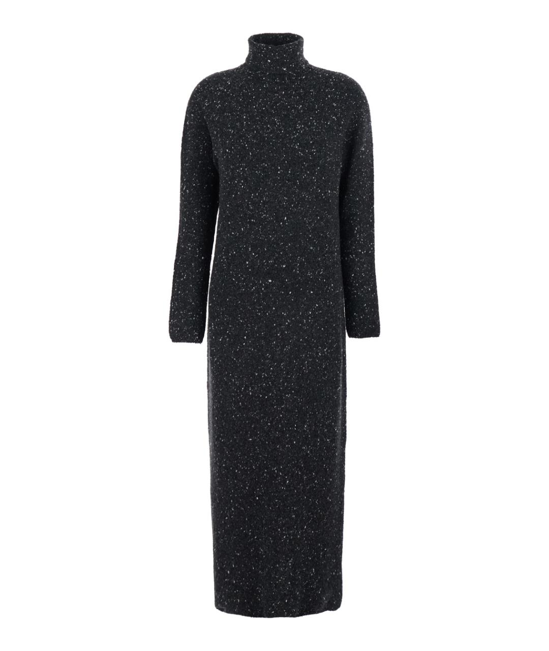 THE ROW Антрацитовое кашемировое повседневное платье, фото 1