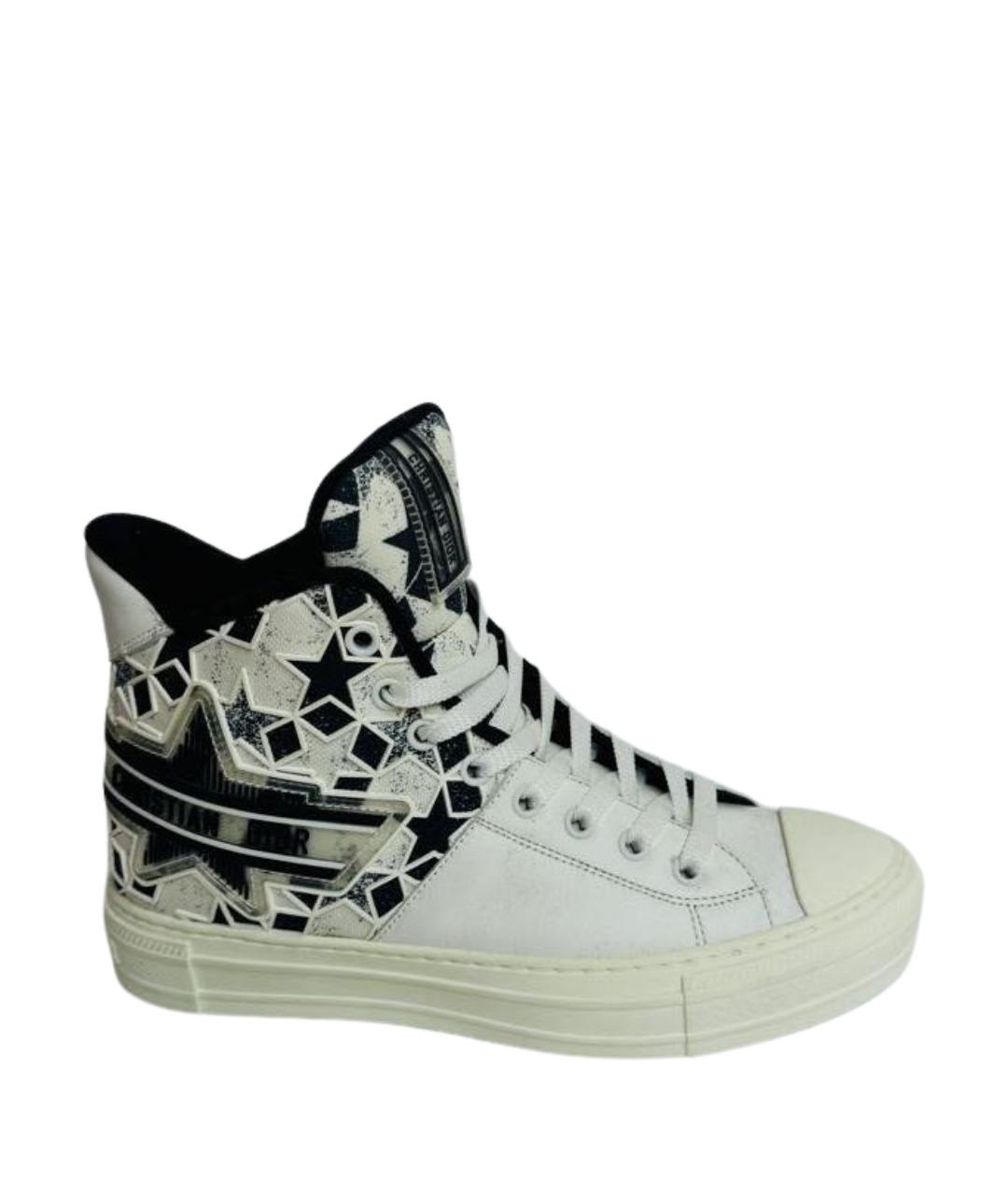 CHRISTIAN DIOR Белые кожаные кроссовки, фото 1