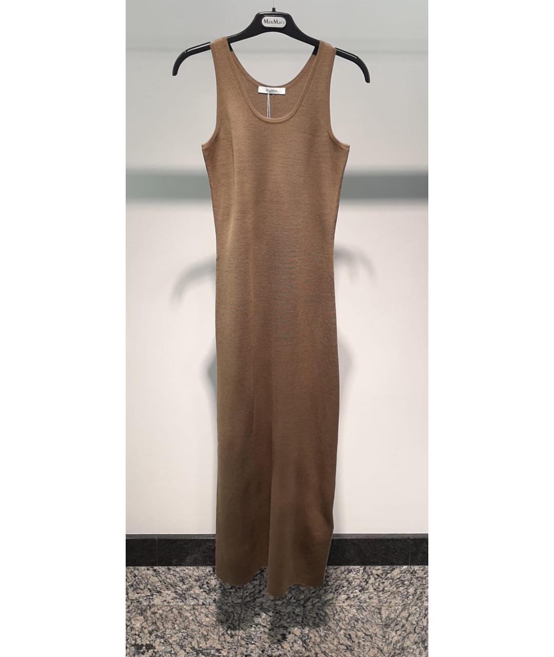 MAX MARA Коричневое повседневное платье, фото 3