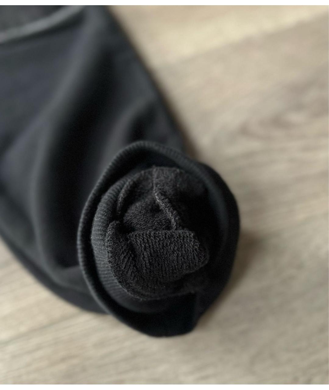 BALMAIN Черные хлопко-эластановые повседневные брюки, фото 8