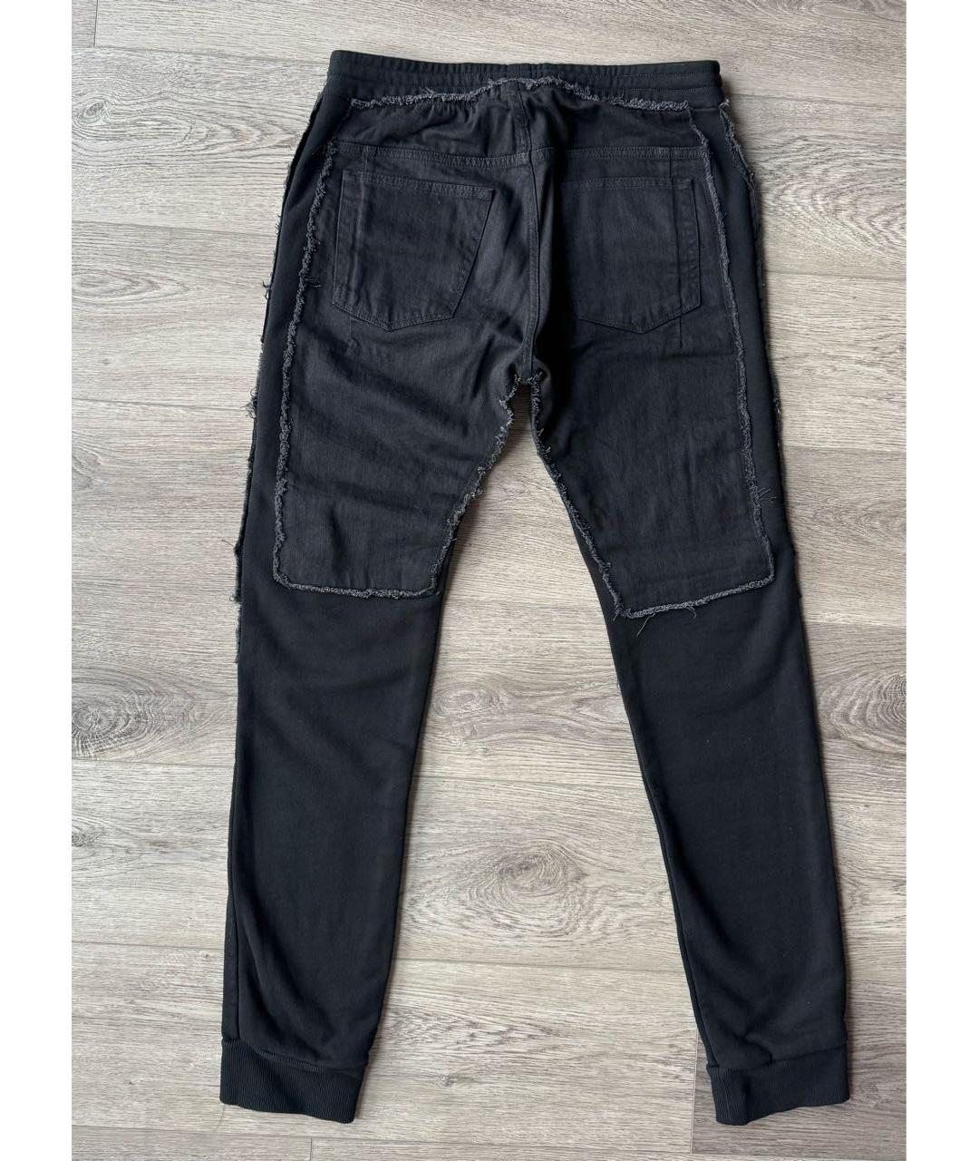 BALMAIN Черные хлопко-эластановые повседневные брюки, фото 4