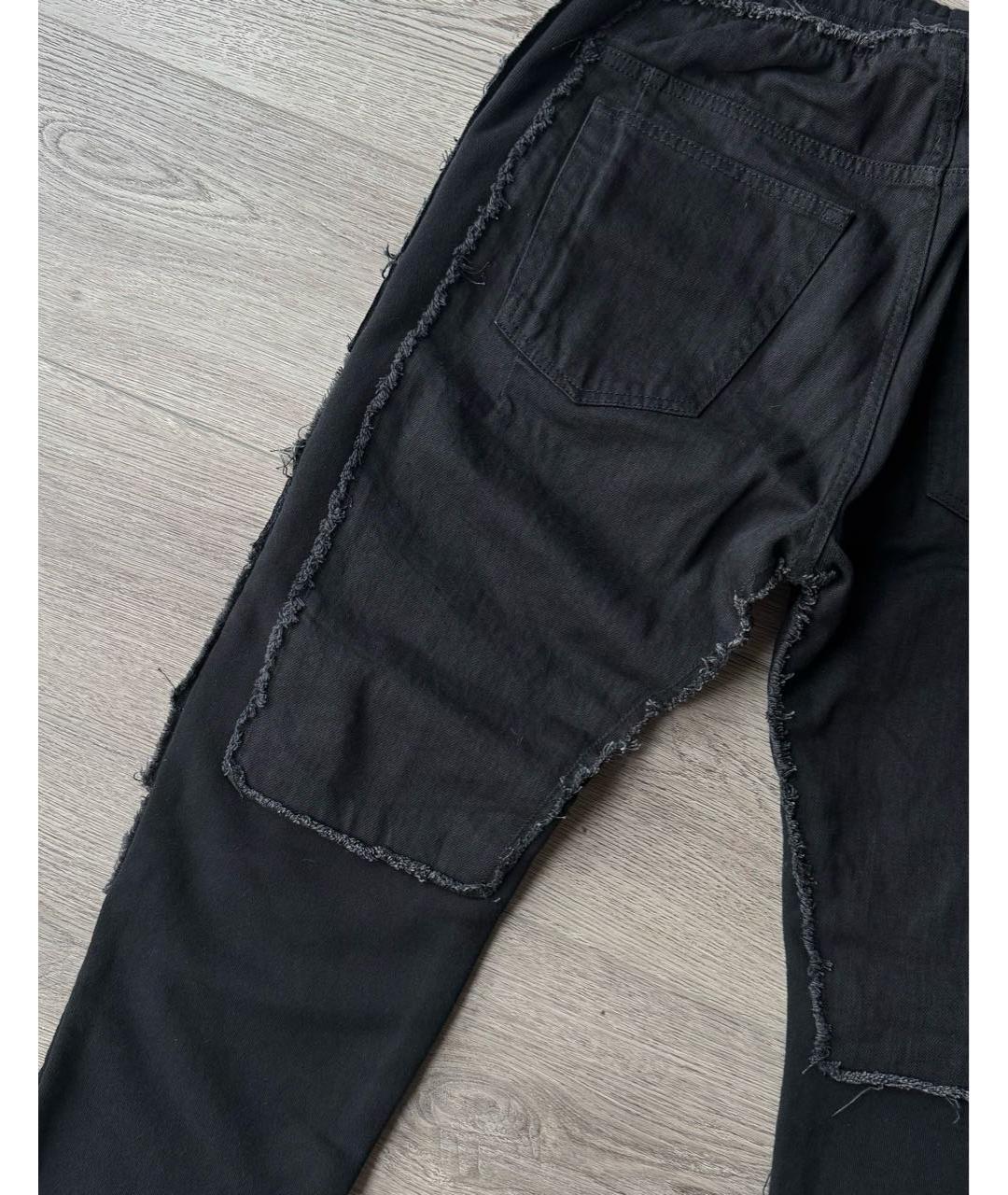 BALMAIN Черные хлопко-эластановые повседневные брюки, фото 5