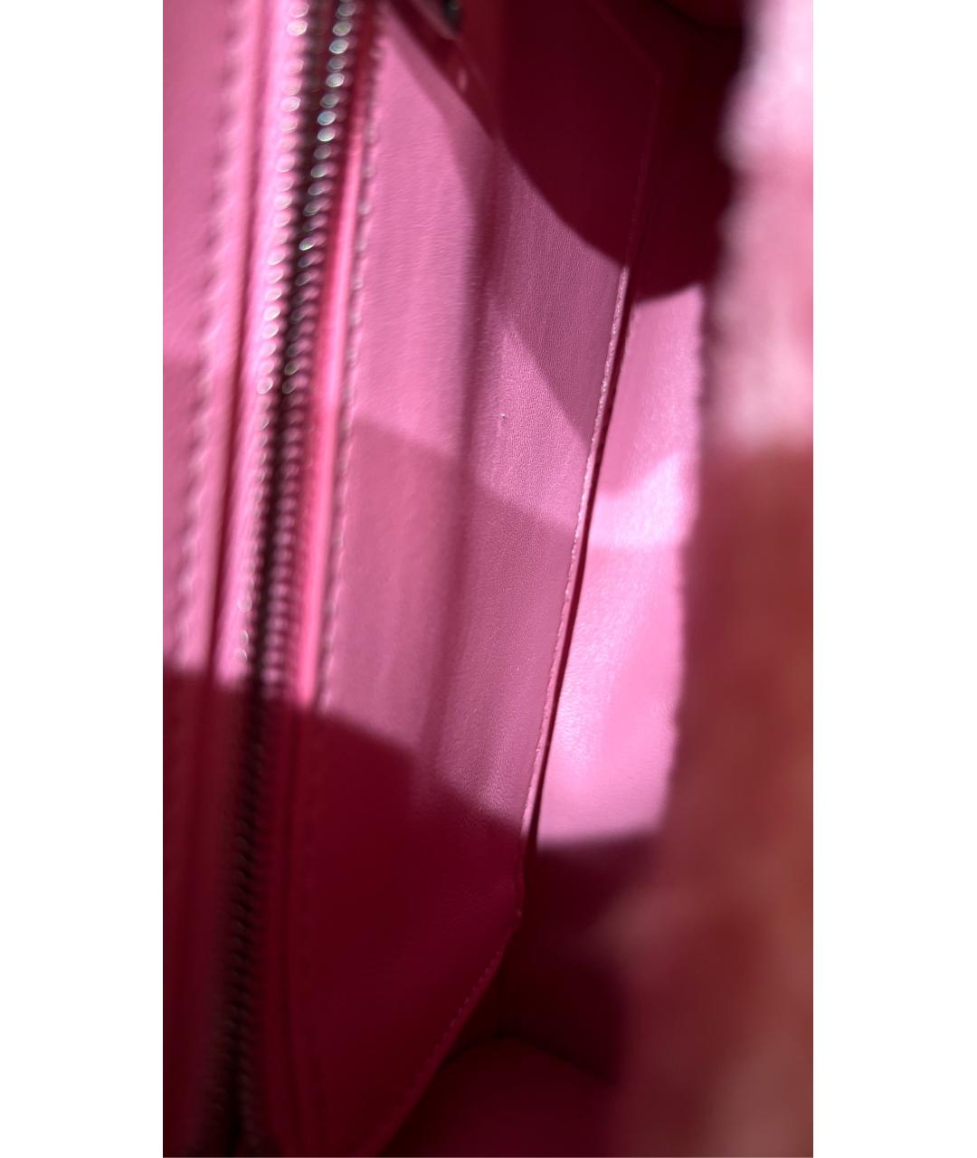BALENCIAGA Розовая тканевая сумка с короткими ручками, фото 8