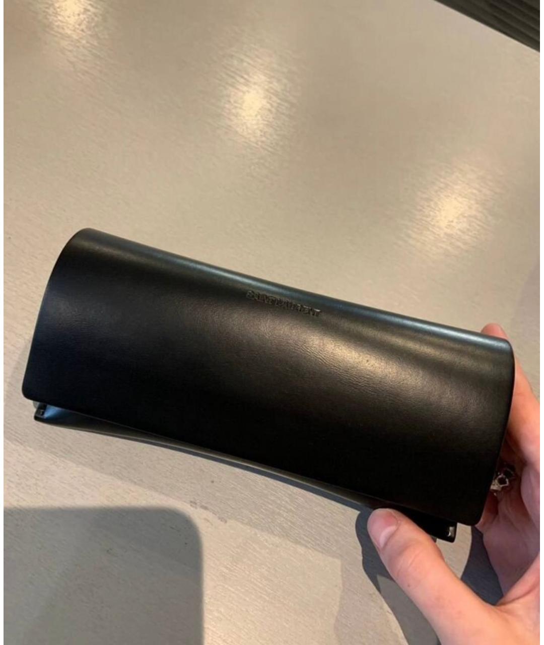 SAINT LAURENT Черные пластиковые солнцезащитные очки, фото 5