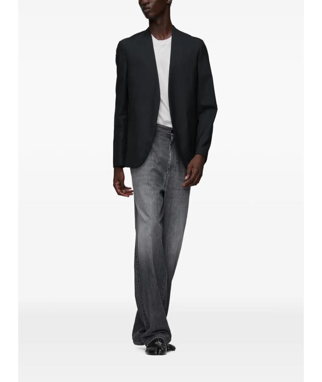 MAISON MARGIELA Черная хлопковая футболка, фото 2