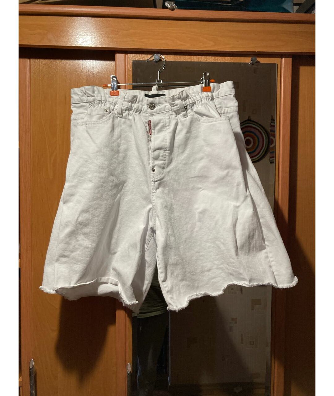 DSQUARED2 Белые хлопковые шорты, фото 5