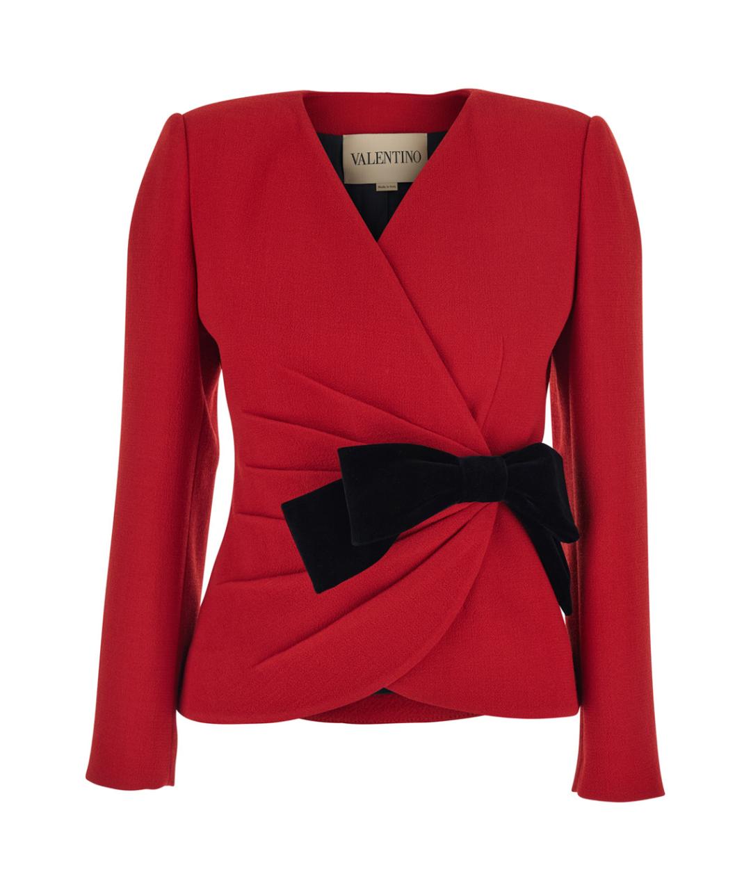 VALENTINO Красный шерстяной жакет/пиджак, фото 1