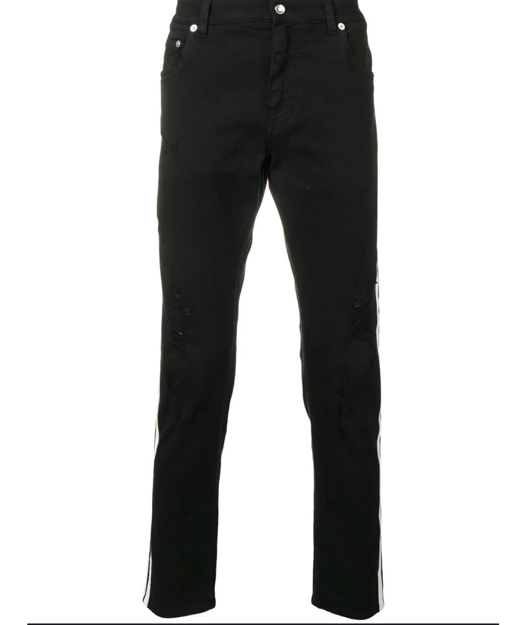 DOLCE&GABBANA Черные хлопко-эластановые джинсы скинни, фото 9