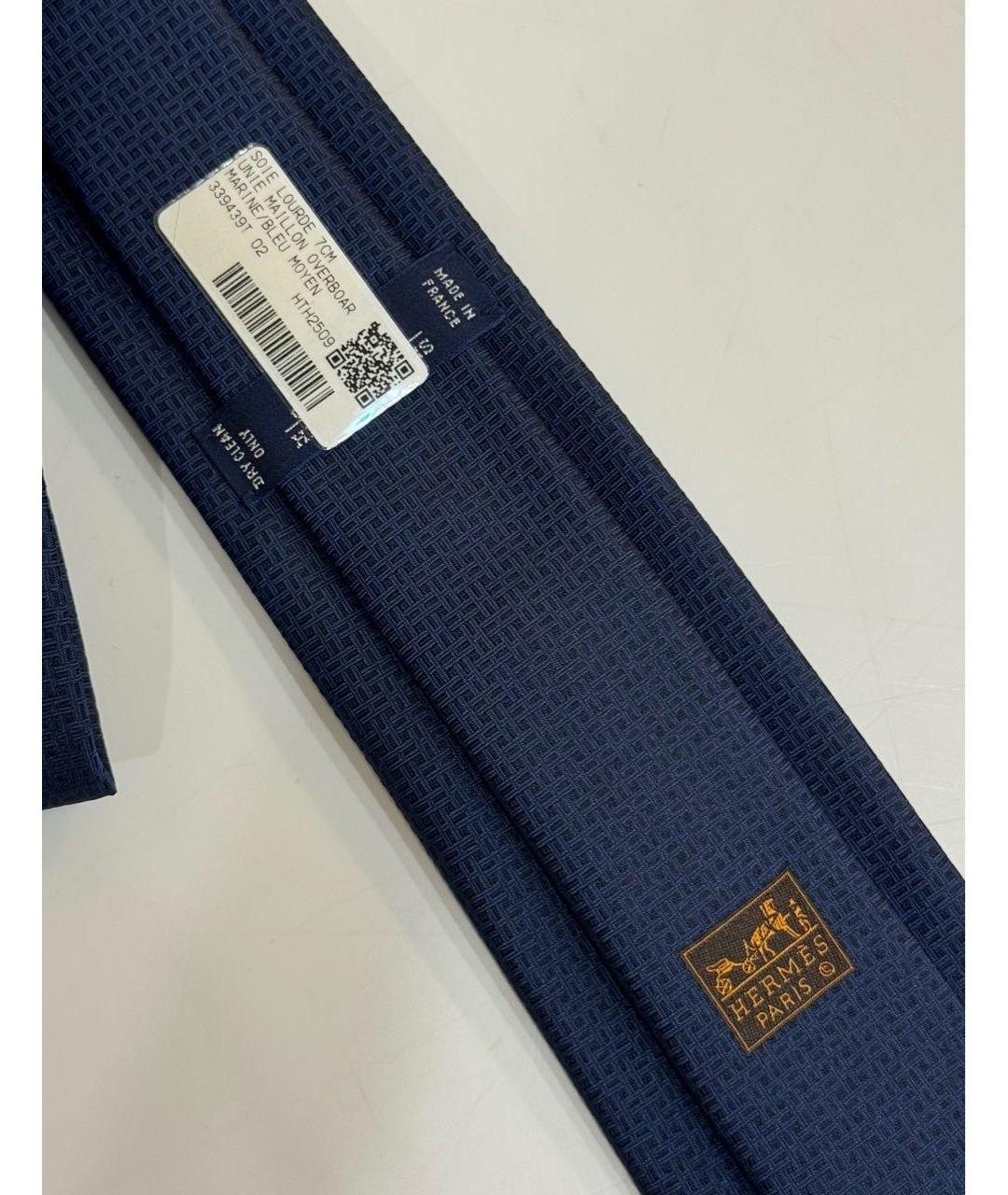 HERMES Синий галстук, фото 3