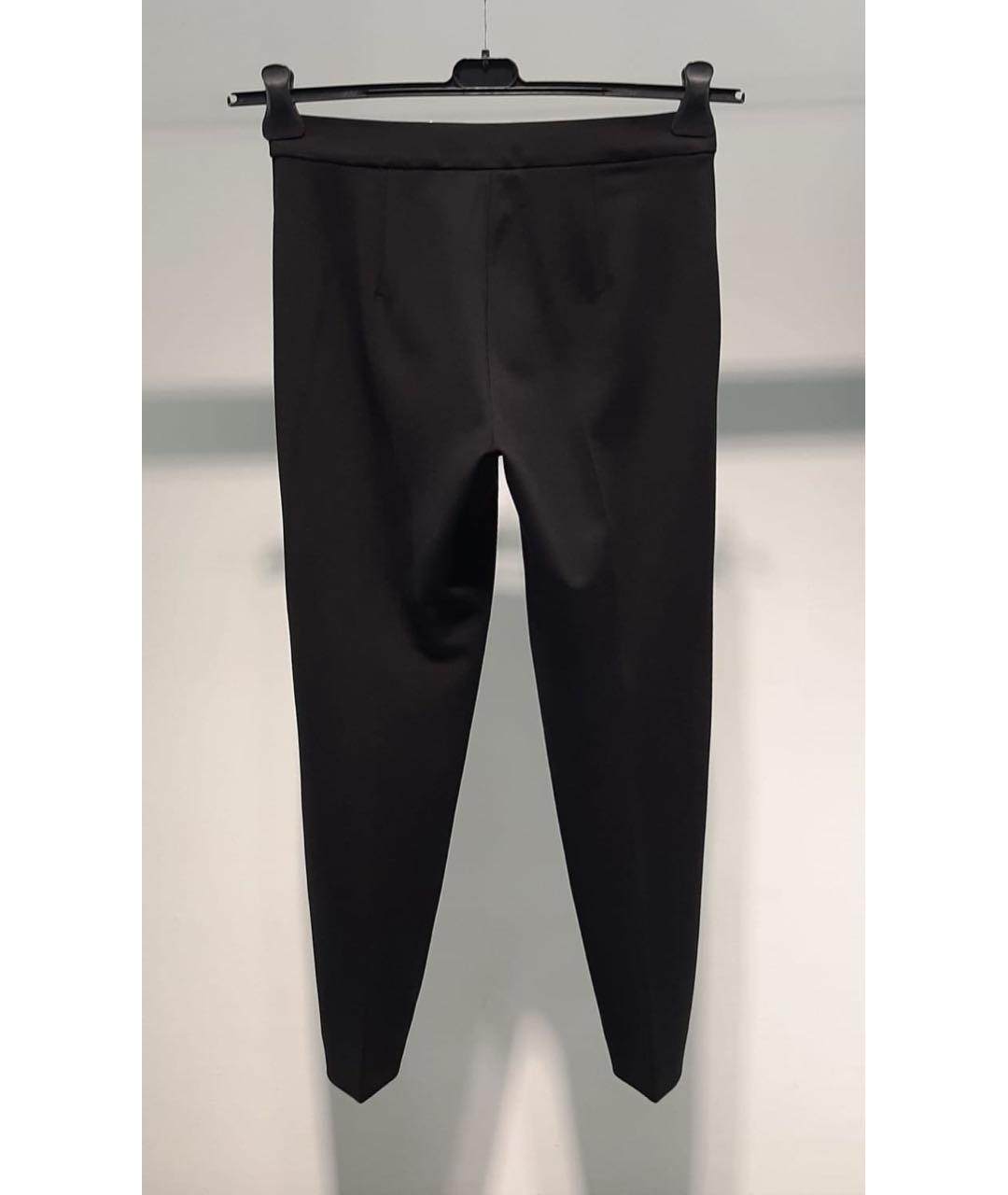 MAX MARA Черные прямые брюки, фото 2
