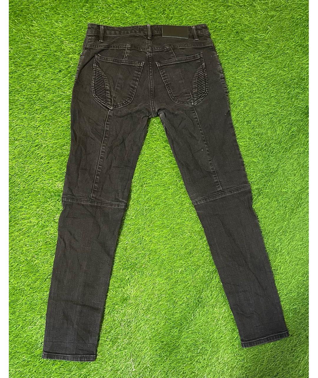 PIERRE BALMAIN Черные хлопко-эластановые джинсы слим, фото 2