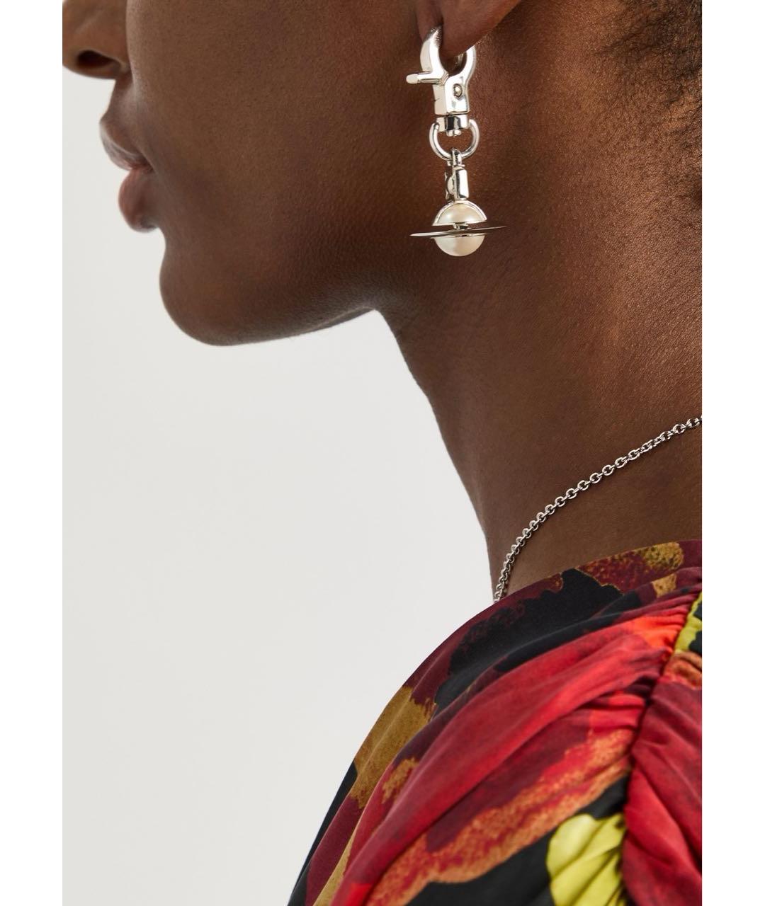 VIVIENNE WESTWOOD Серебряные латунные серьги, фото 3