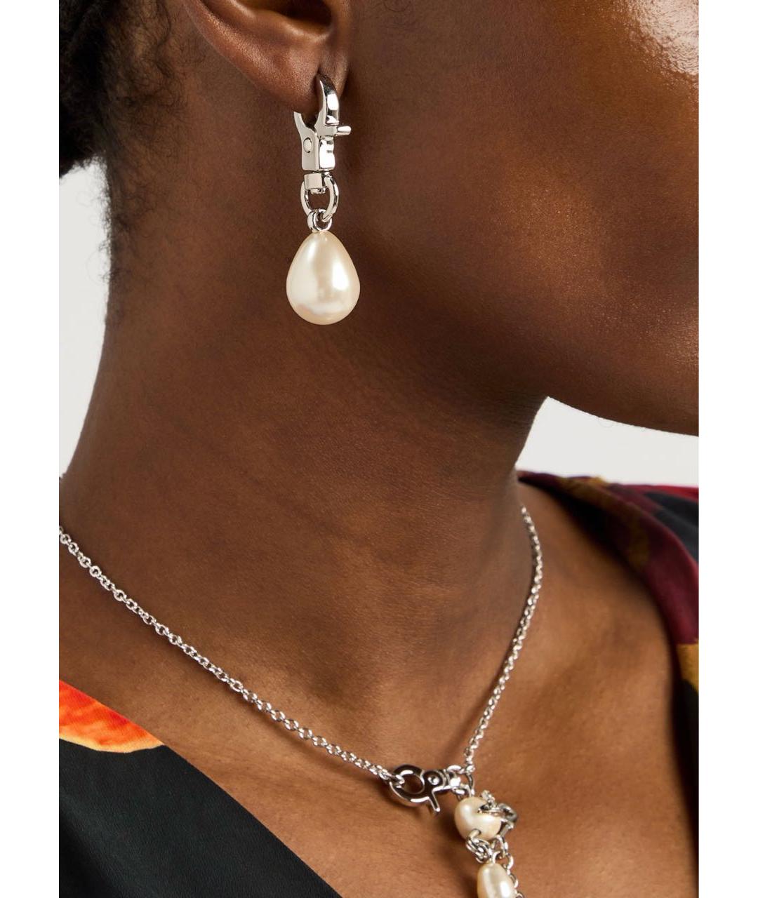 VIVIENNE WESTWOOD Серебряные латунные серьги, фото 2