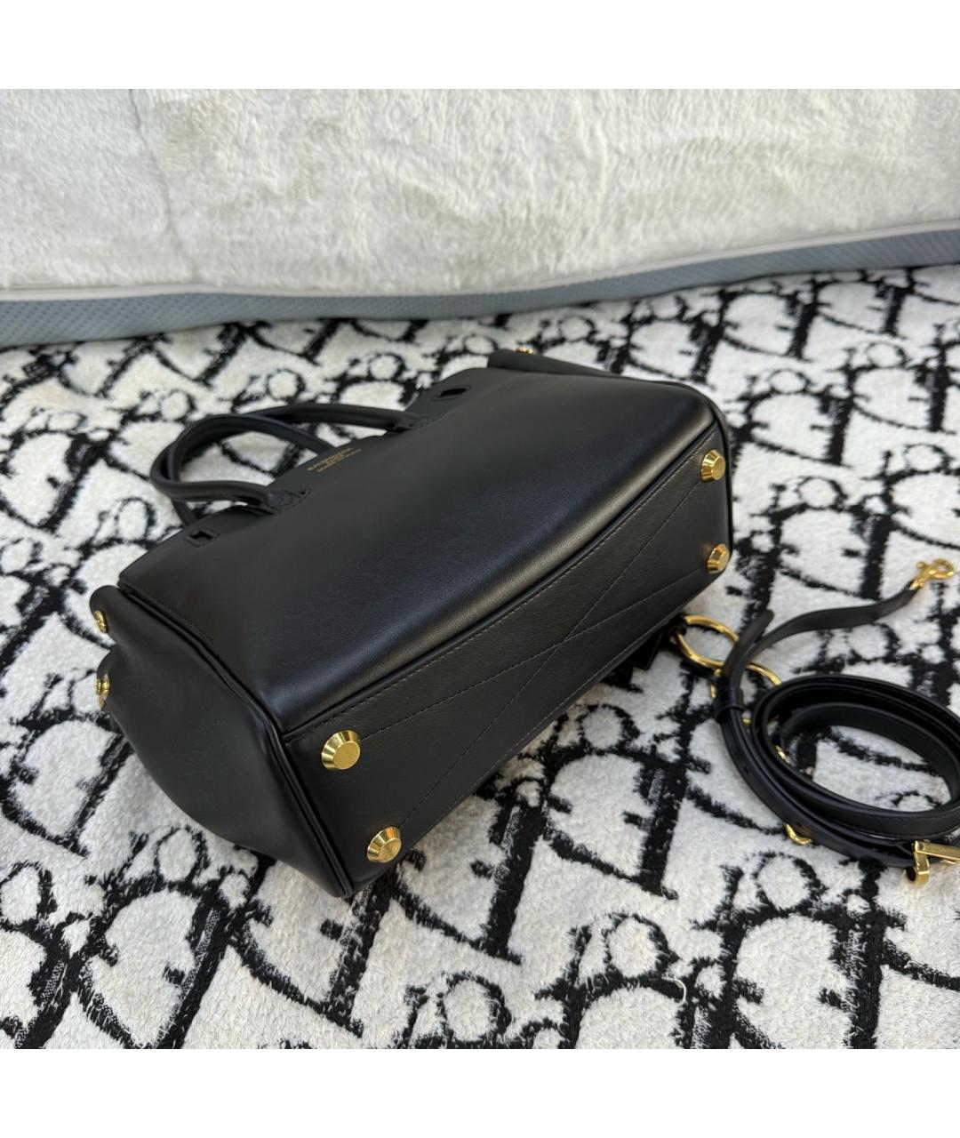 BALENCIAGA Черная кожаная сумка с короткими ручками, фото 3