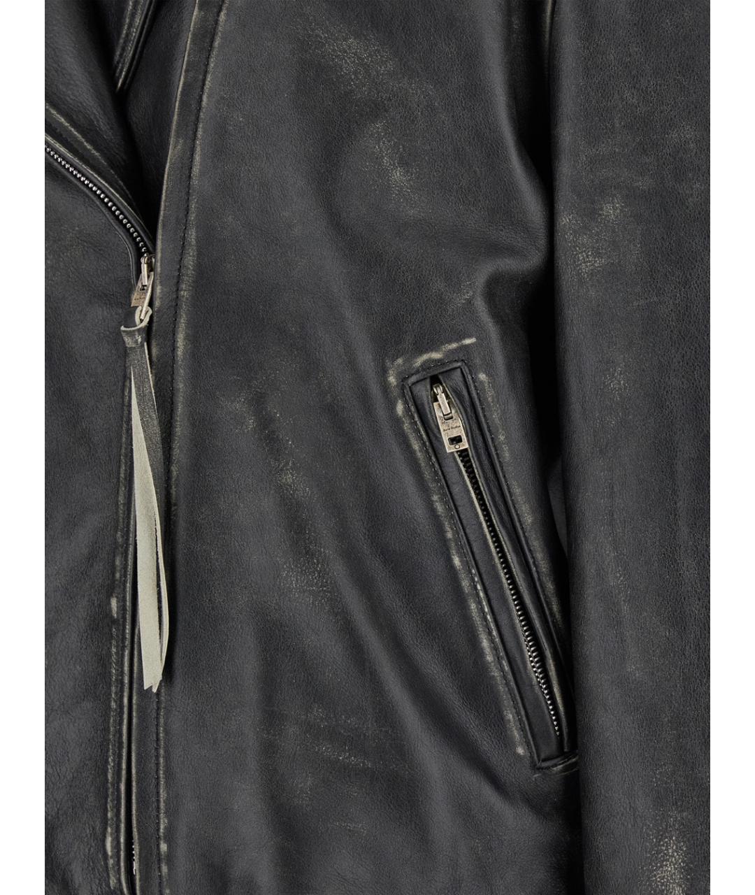 ACNE STUDIOS Черная кожаная куртка, фото 3