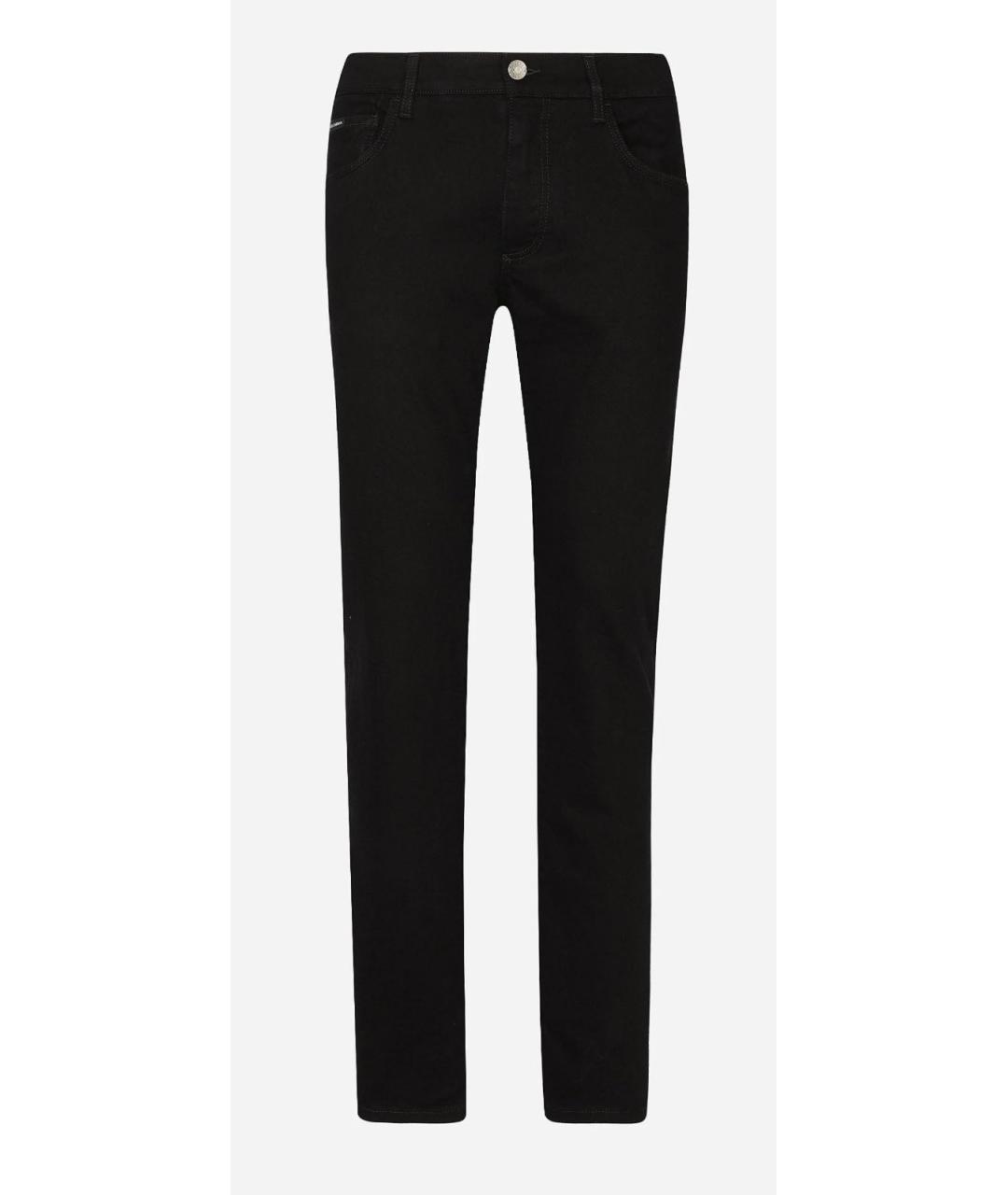 DOLCE&GABBANA Черные хлопко-эластановые джинсы скинни, фото 9
