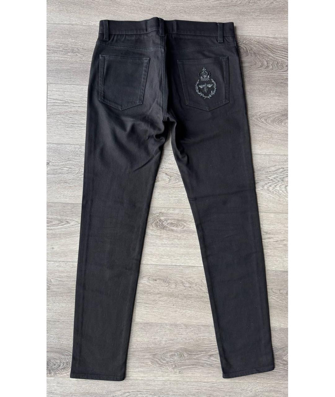 DOLCE&GABBANA Черные хлопко-эластановые джинсы скинни, фото 6