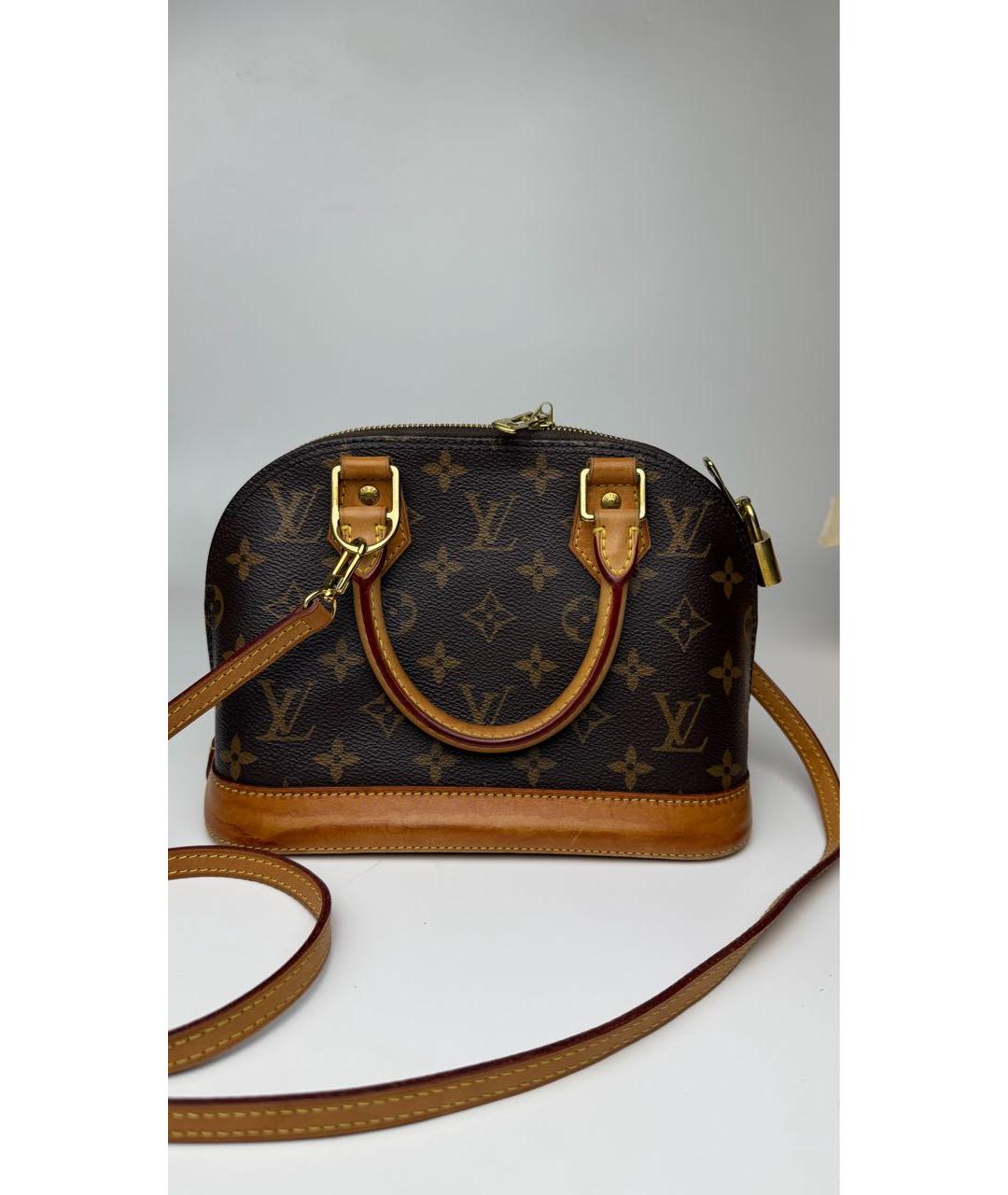 LOUIS VUITTON Коричневая сумка с короткими ручками, фото 2