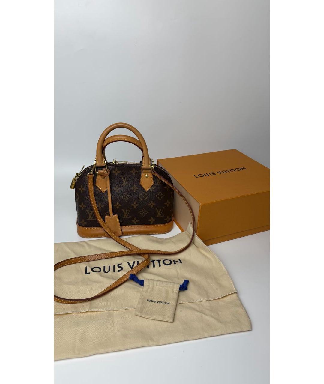 LOUIS VUITTON Коричневая сумка с короткими ручками, фото 8