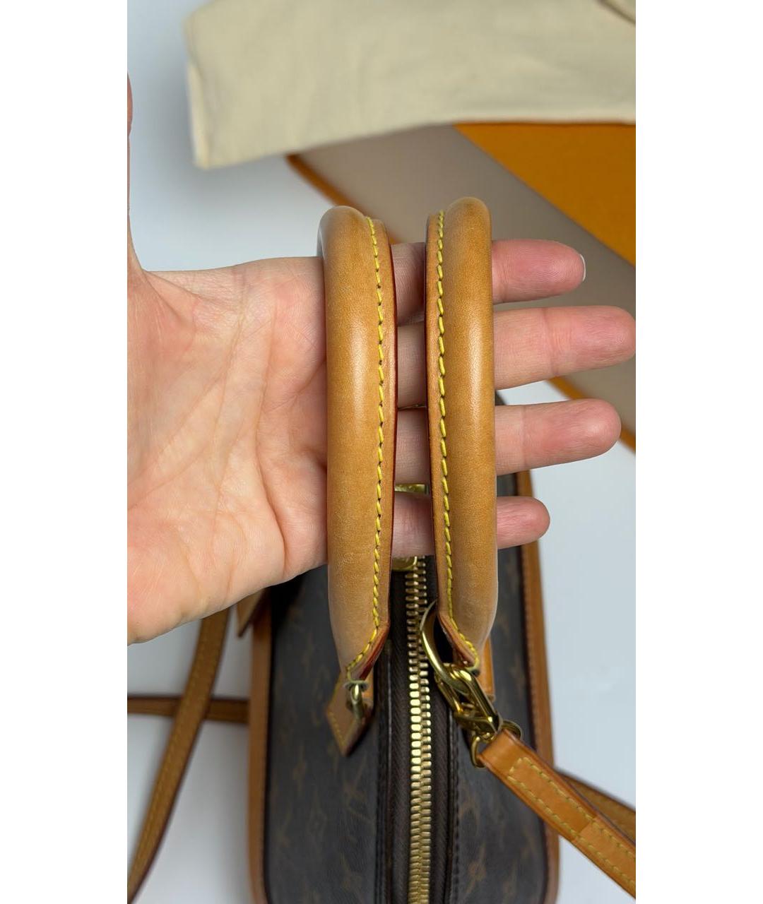 LOUIS VUITTON Коричневая сумка с короткими ручками, фото 7