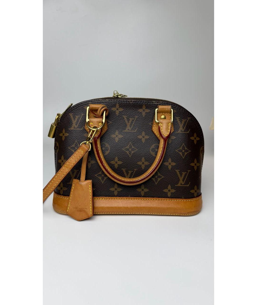 LOUIS VUITTON Коричневая сумка с короткими ручками, фото 9