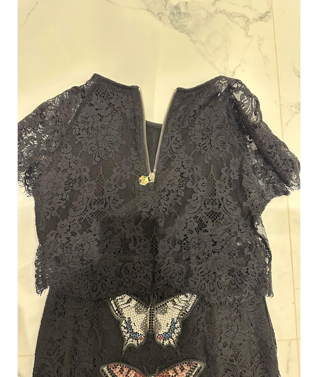 PHILIPP PLEIN Черный кружевной костюм с юбками, фото 5