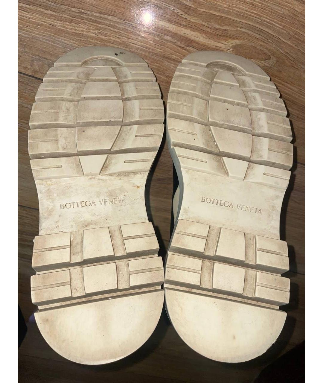 BOTTEGA VENETA Черные кожаные ботинки, фото 5