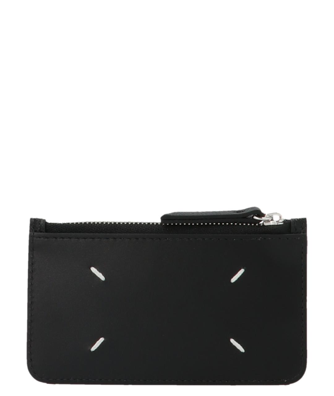 MAISON MARGIELA Черный кожаный кардхолдер, фото 1