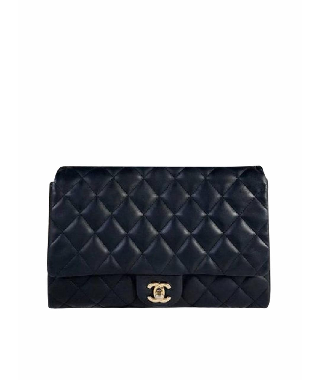 CHANEL Черная кожаная сумка через плечо, фото 1