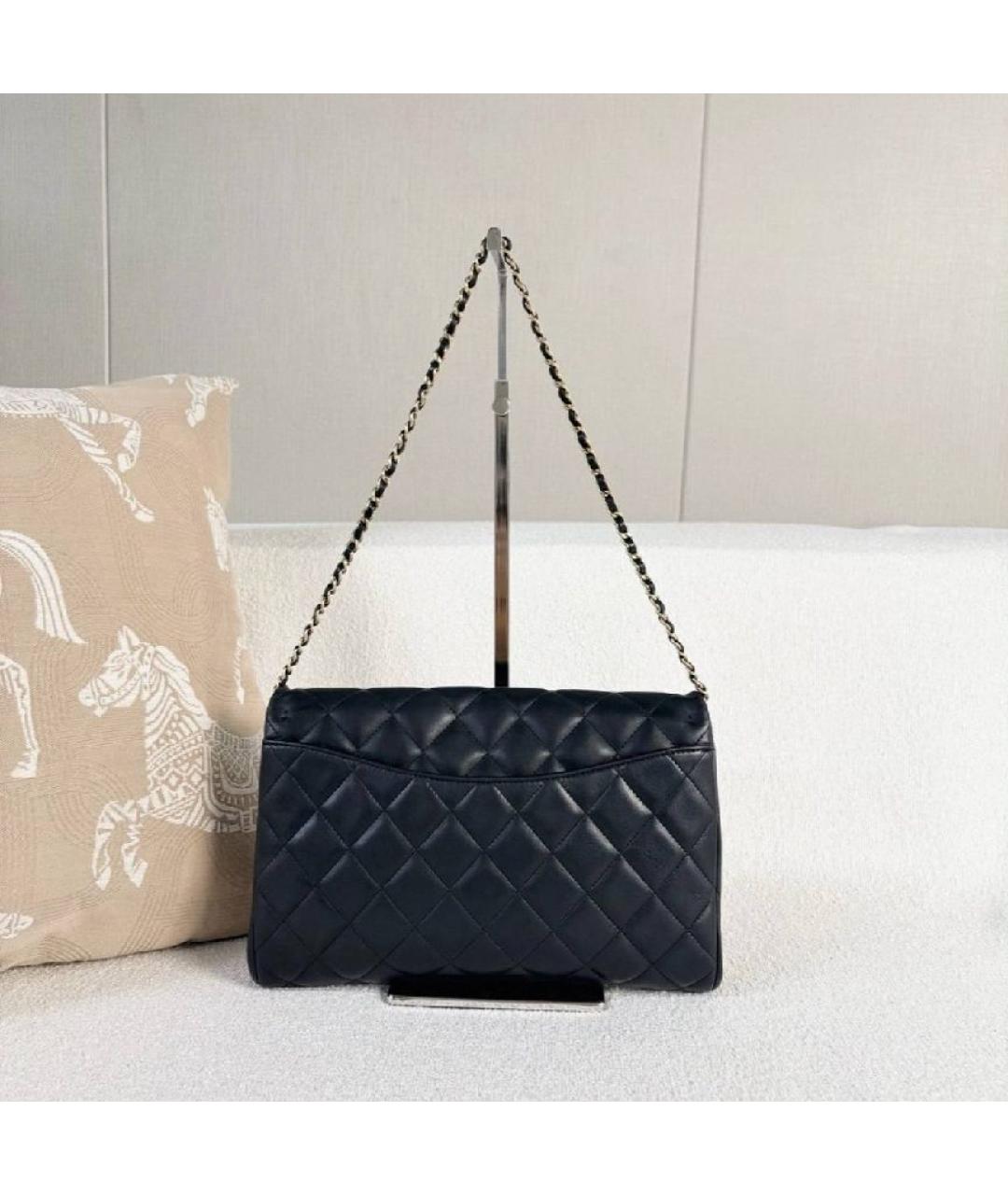 CHANEL Черная кожаная сумка через плечо, фото 2