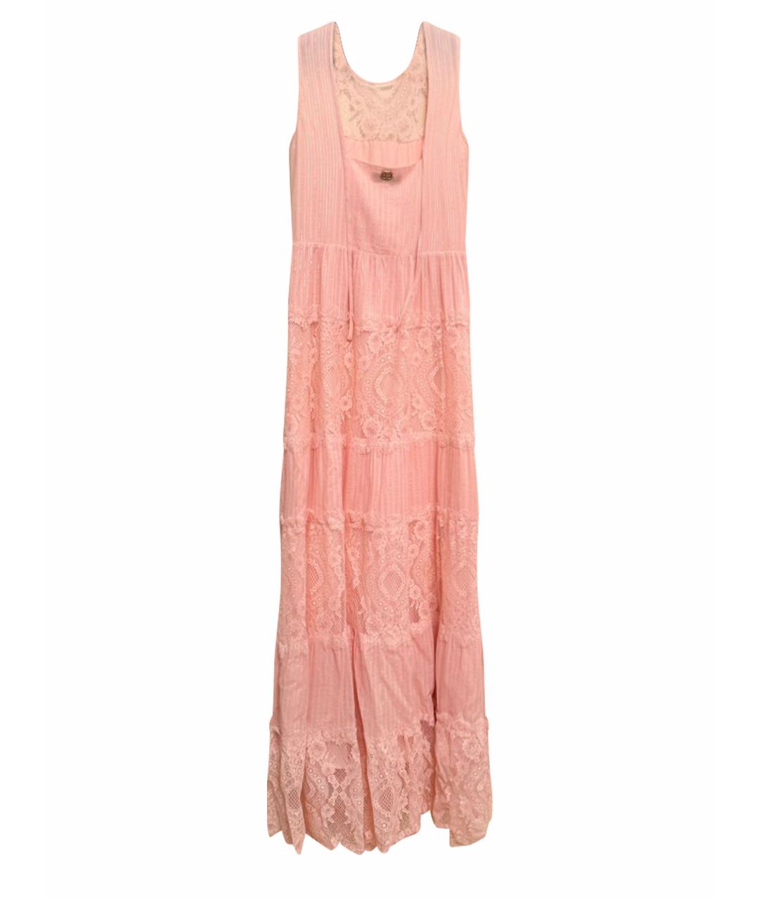 TWIN-SET Коралловый вискозный сарафан, фото 1