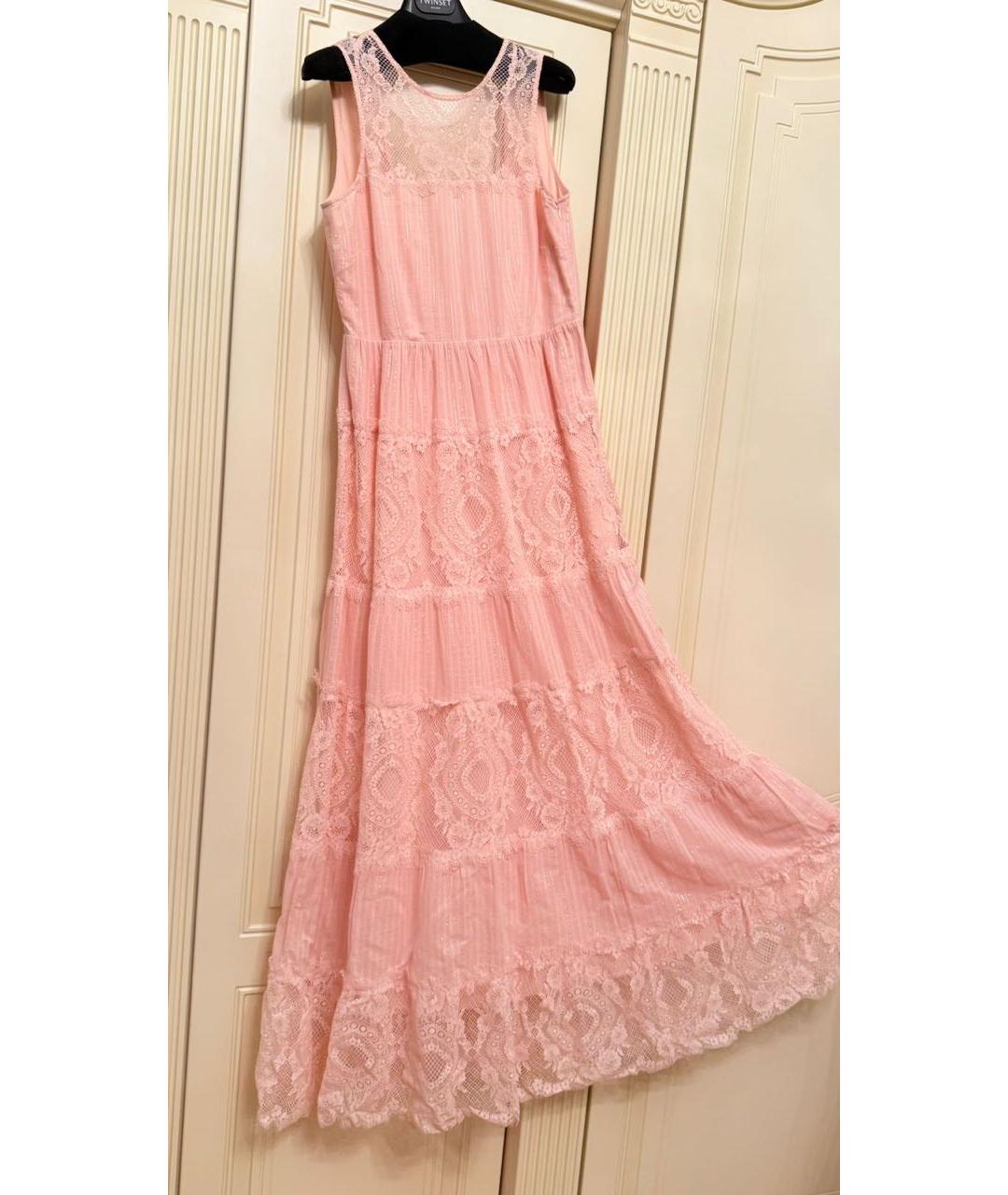 TWIN-SET Коралловый вискозный сарафан, фото 2