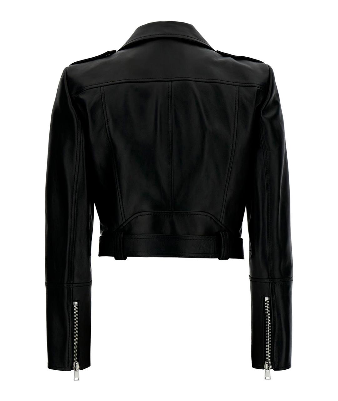 ALEXANDER MCQUEEN Черная кожаная куртка, фото 2