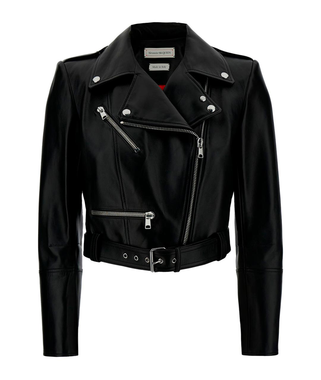 ALEXANDER MCQUEEN Черная кожаная куртка, фото 1
