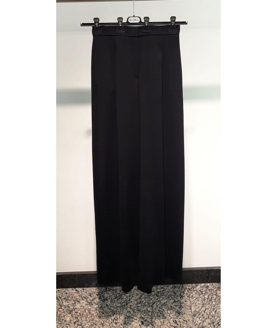 MAX MARA Черные брюки широкие, фото 3