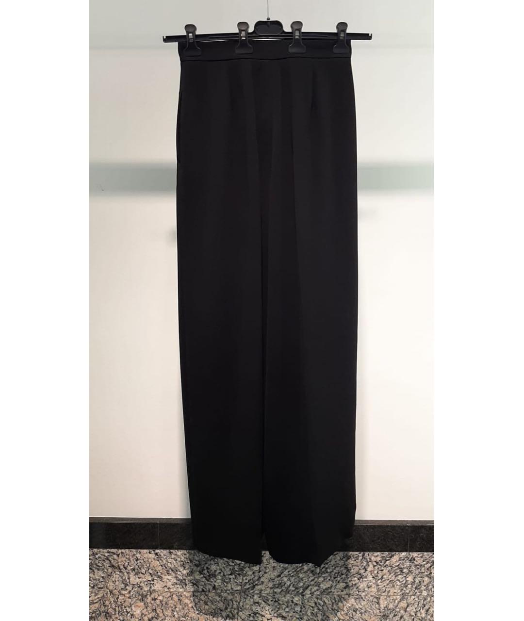 MAX MARA Черные брюки широкие, фото 2