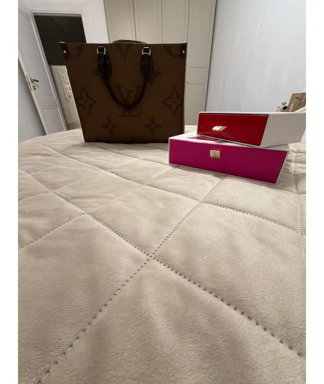 LOUIS VUITTON Коричневая кожаная сумка тоут, фото 2