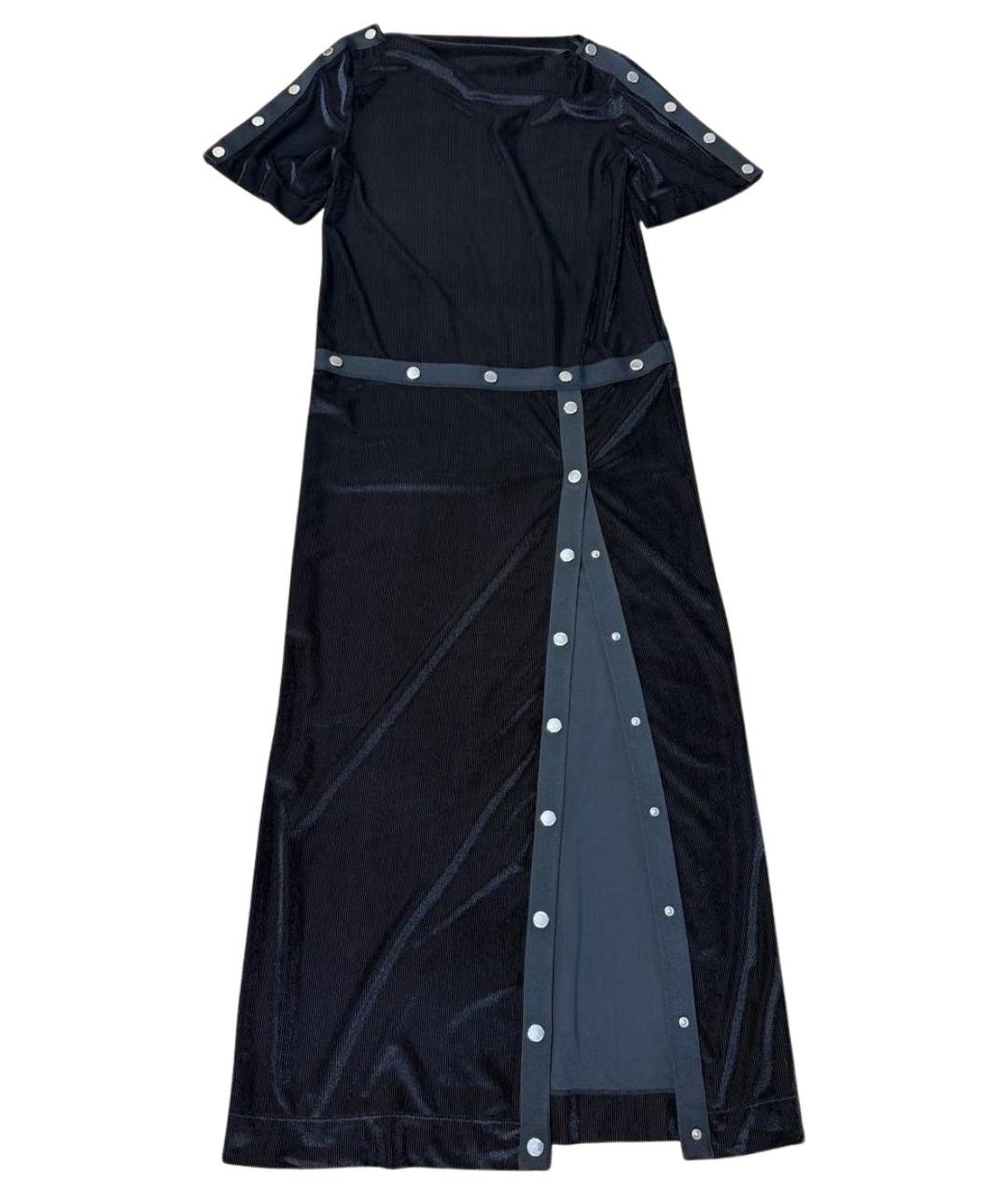 LOVE MOSCHINO Черное велюровое вечернее платье, фото 1