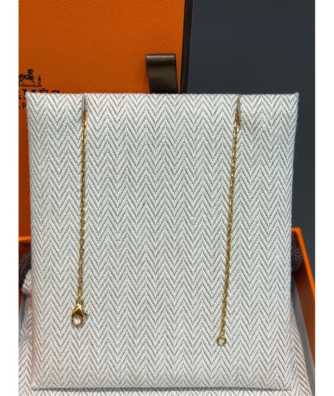 HERMES Бирюзовая металлическая подвеска, фото 6