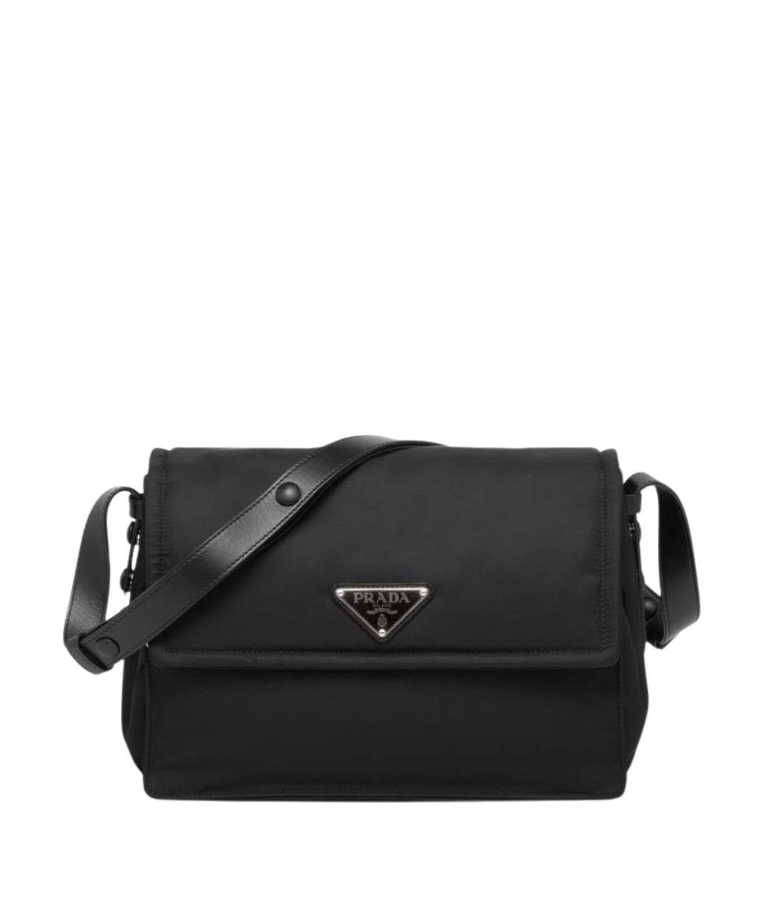 PRADA Черная синтетическая сумка через плечо, фото 1