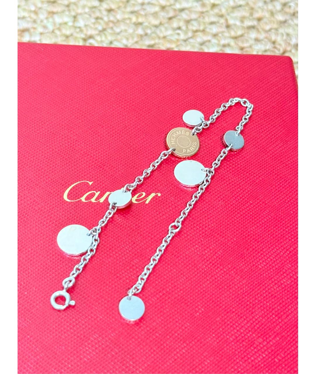 HERMES Серебрянный серебряный браслет, фото 2