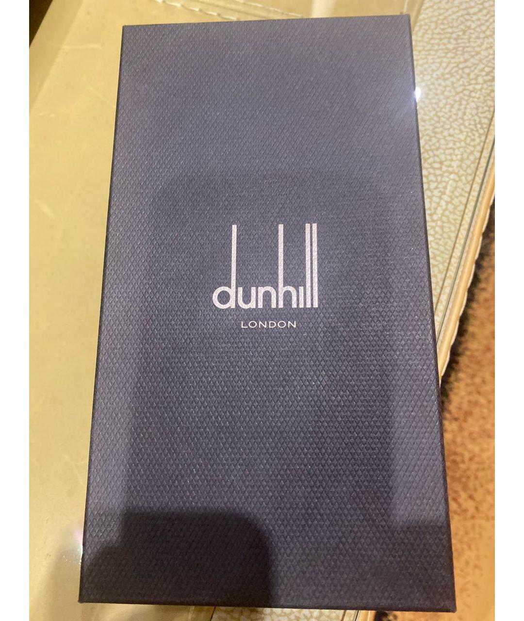 DUNHILL Антрацитовый кожаный кошелек, фото 3