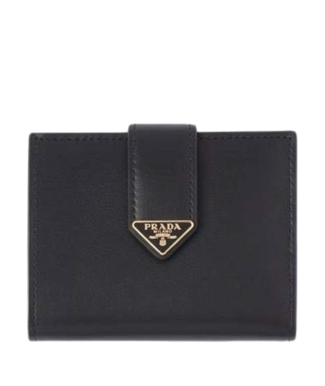PRADA Черный кожаный кошелек, фото 1