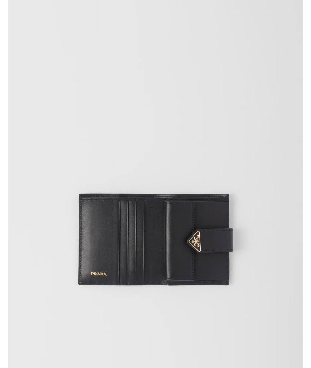 PRADA Черный кожаный кошелек, фото 2